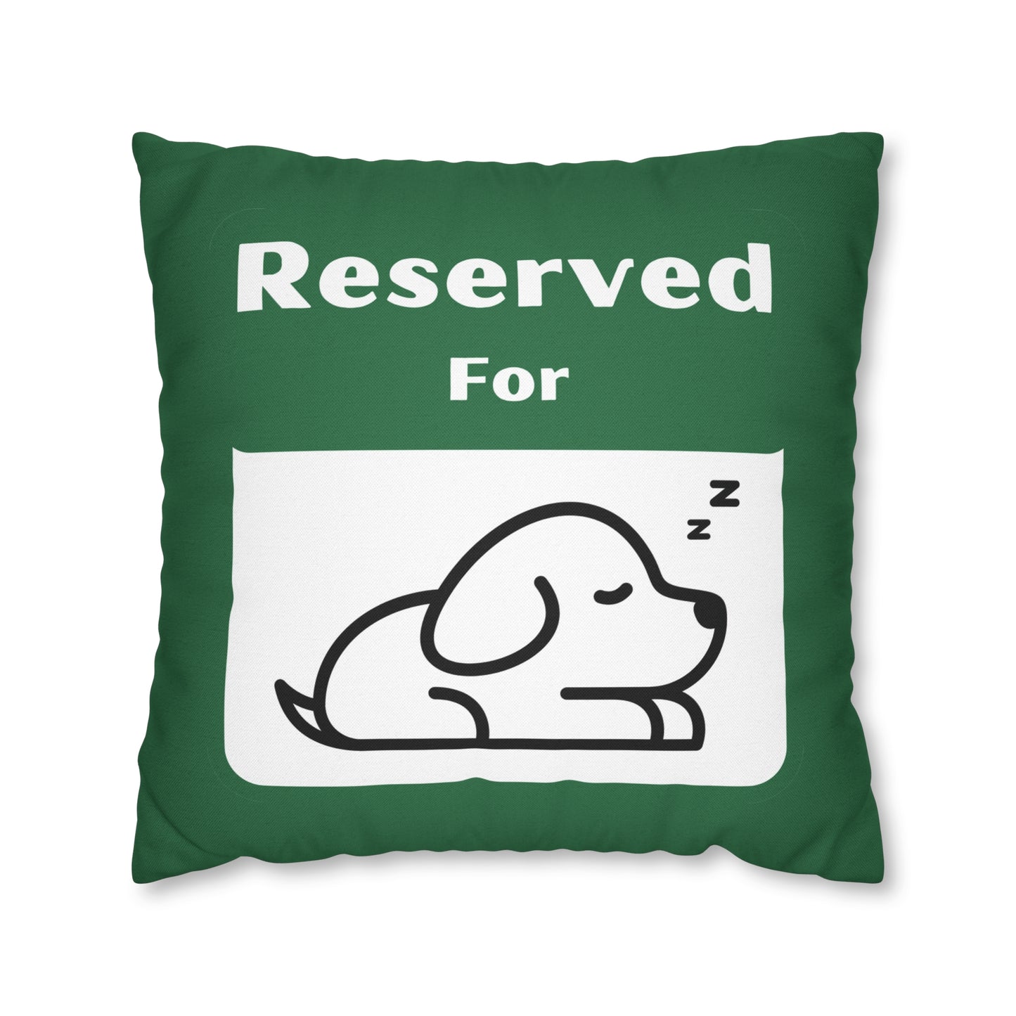 Reserved for Napping Dog Spun Polyester Square Pillow Case